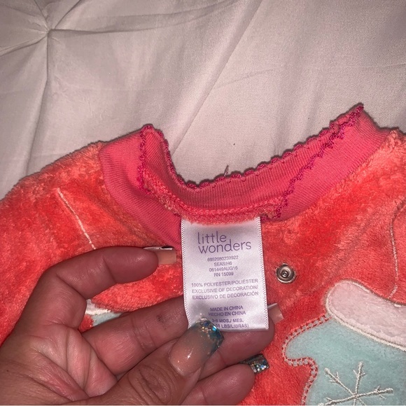 Little wonder baby romper‎ size 3/6 months jumpsuit winter infant zipper soft - Picture 5 of 9